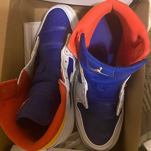 Royal Blue Laser Orange Jordan Orange Blue And White Jordan Shoes